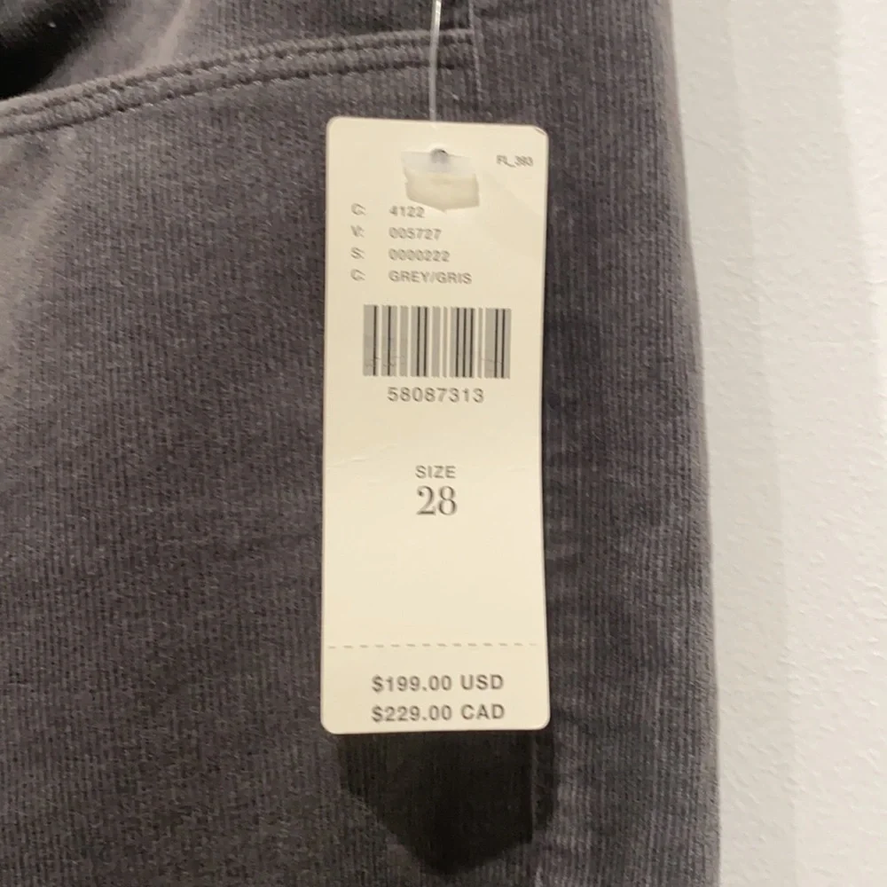 Final Sale 👀 No More Low Offers PAIGE HOXTON HIGH-RISE SLIM CORDUROY PANTS